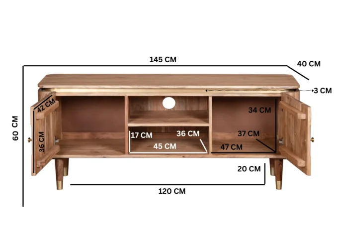acacio 2 door media cabinet