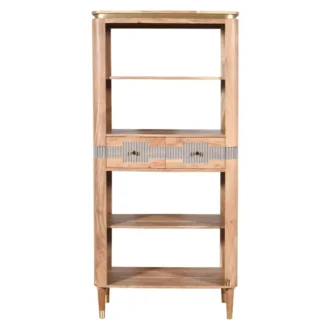 acacio 2 drawer open bookcase