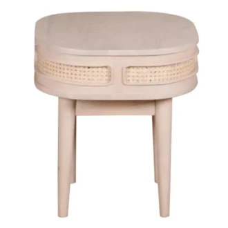 hugo cane 1 drawer table