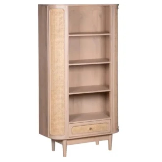 Hugo Cane 1 Drawer Bookcase