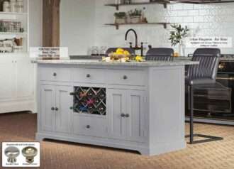 Grey Kitchen Island