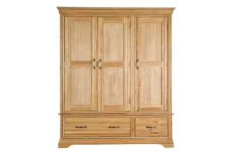 franco triple 2 drawer wardrobe