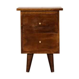 Nordic Chestnut 2 Drawer Cabinet