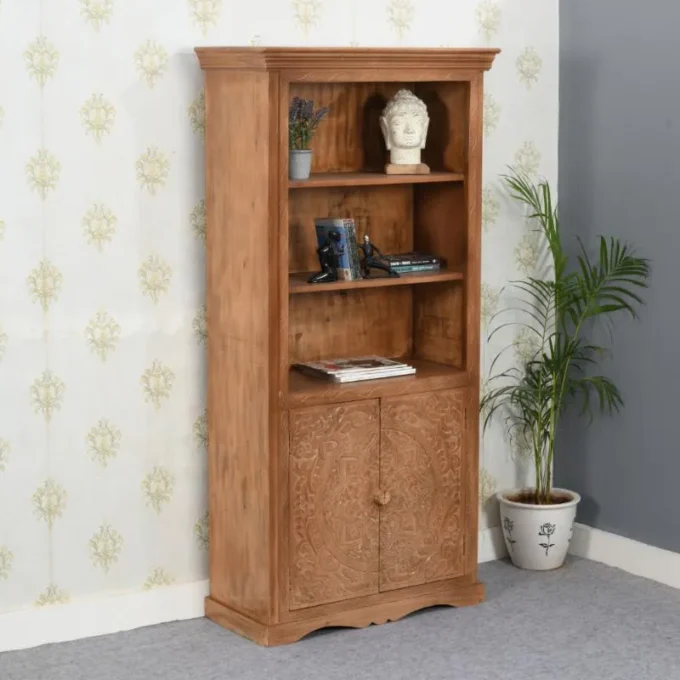 artifice large corner bookcase