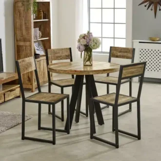 Evocation Round 4 Seat Dining Table