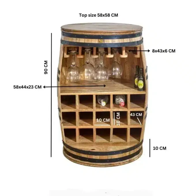 Evocation Barrel Wine Sideboard - Image 8