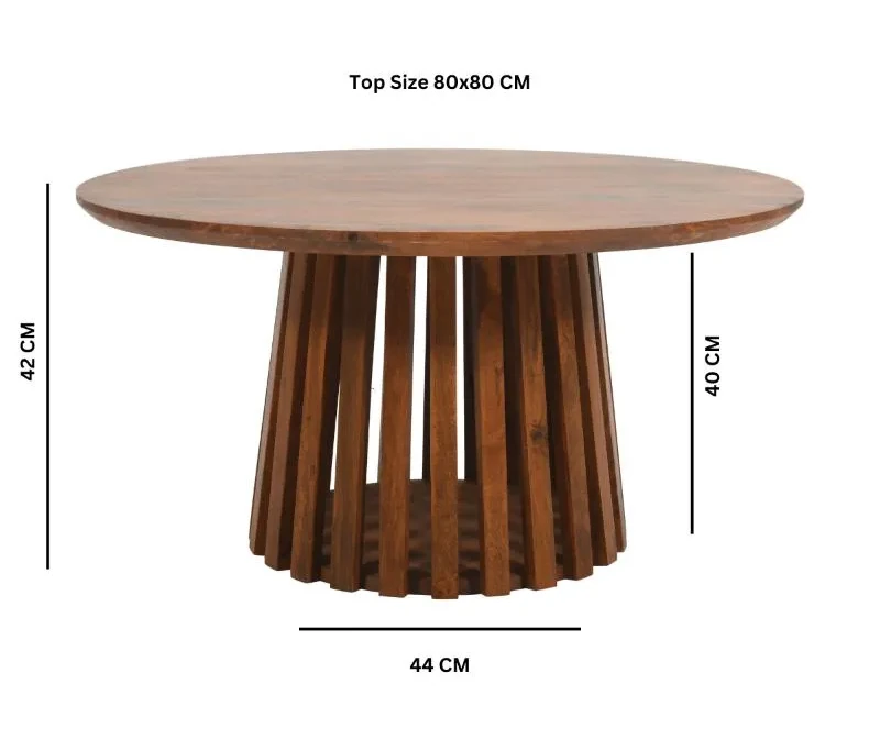 slattio rounded coffee table