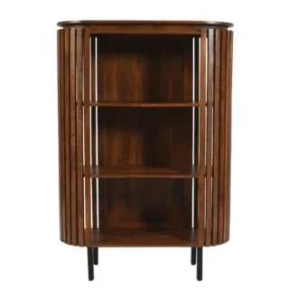 slattio triple shelf bookcase
