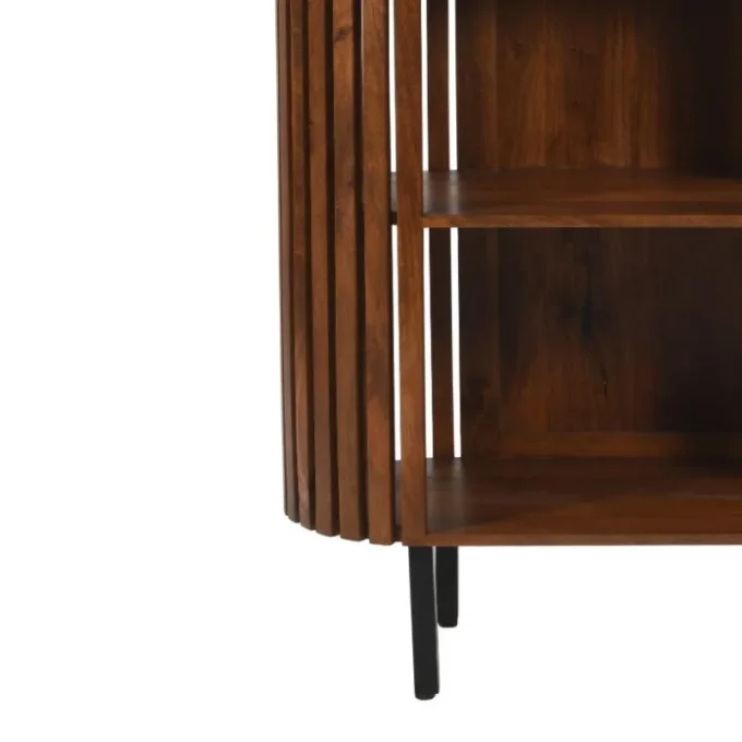 slattio triple shelf bookcase