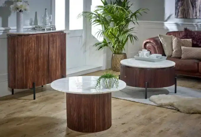 Slattio Round Coffee Table - Image 5