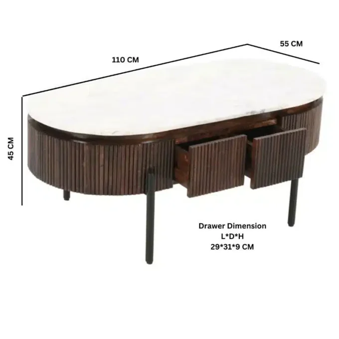 Slattio Rectangle Coffee Table - Image 8