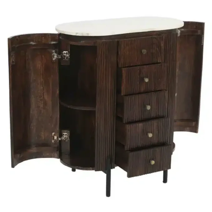 Slattio Wide 5 Drawer Chest - Image 8