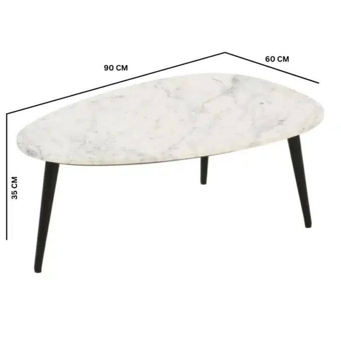 Slattio Oval Coffee Table - Image 7