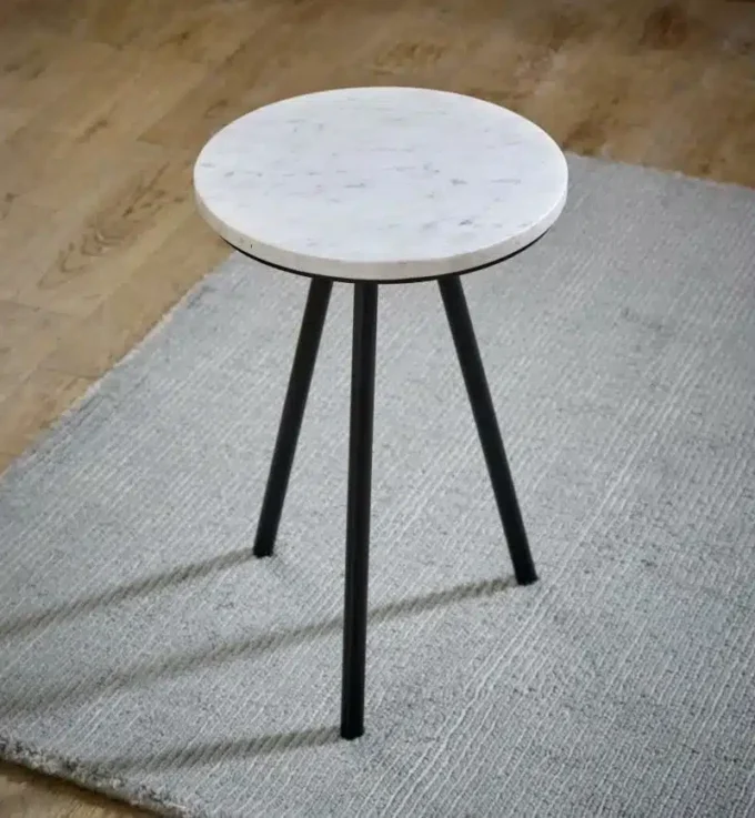 Slattio White Top Side Table - Image 6