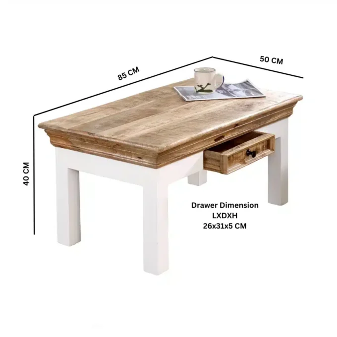 Alfonse Centre Drawer Coffee Table - Image 16