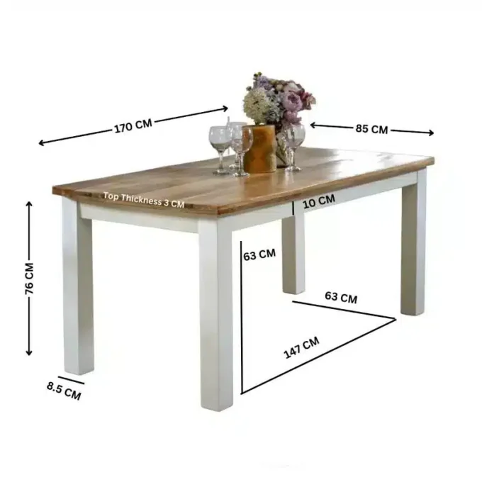 Alfonse 170CM Dining Table - Image 6