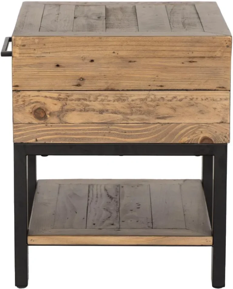 pluto 1 drawer lamp table