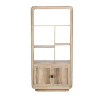 hugo carved 2 door bookcase