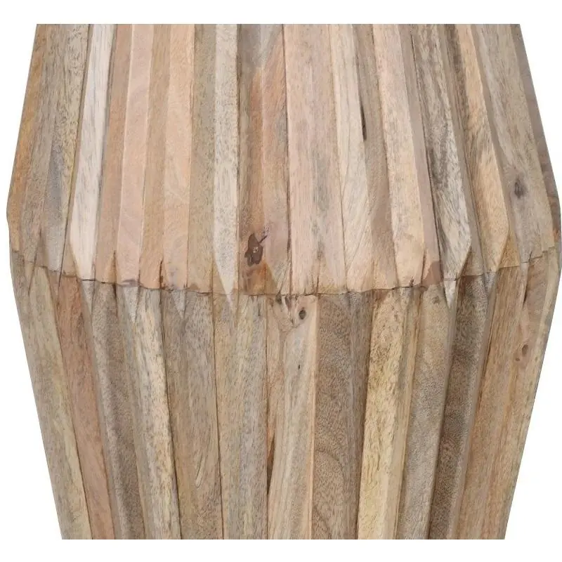 hugo carved round side table