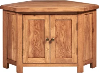 sofia 2 door solid corner media cabinet
