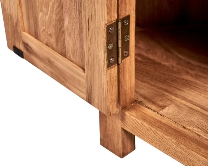 sofia 2 door solid corner media cabinet