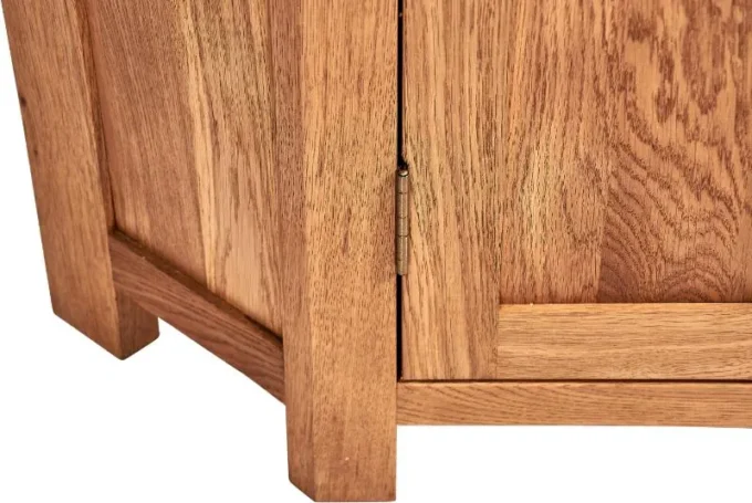 sofia 2 door solid corner media cabinet