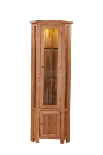 sofia corner glass display cabinet