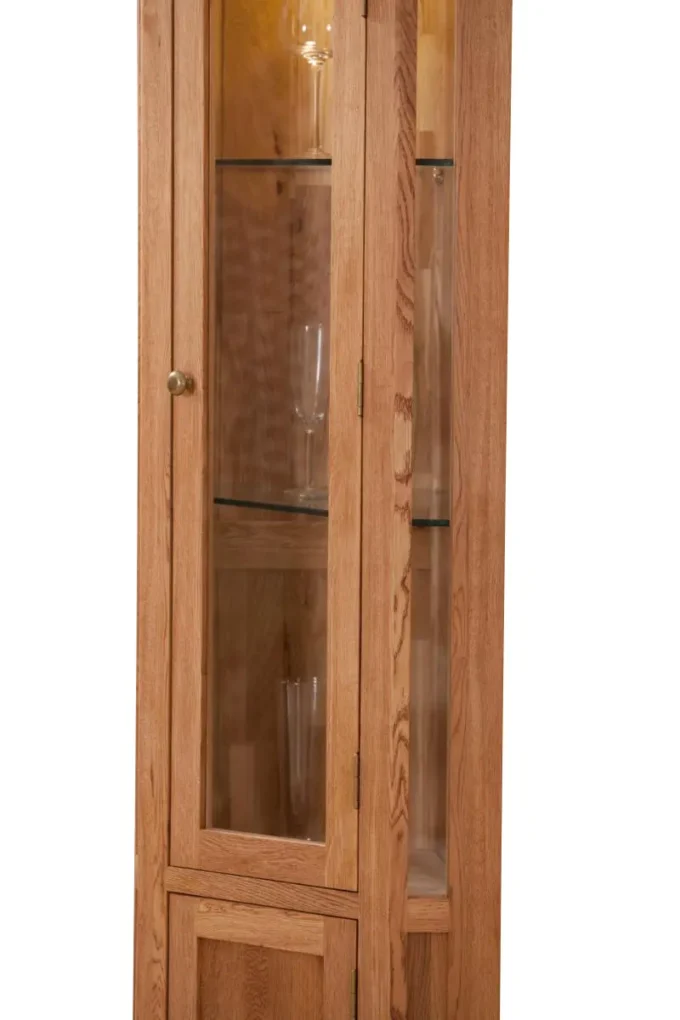 sofia corner glass display cabinet