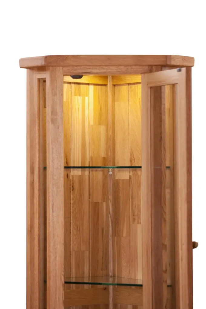 sofia corner glass display cabinet