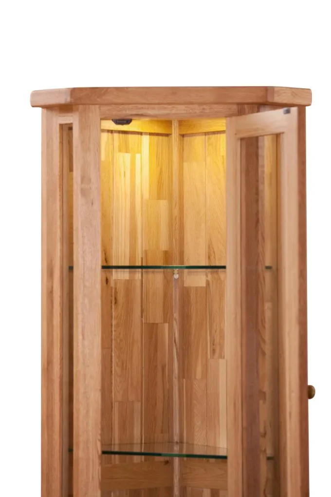 sofia corner glass display cabinet