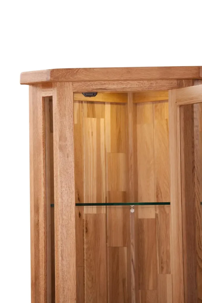 sofia corner glass display cabinet