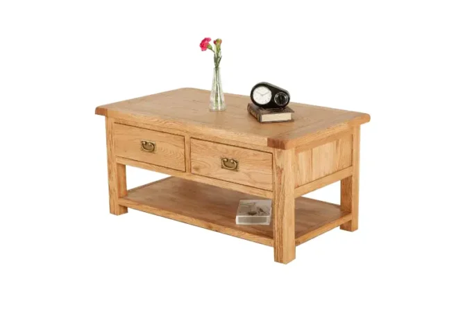 sofia 2 drawer coffee table