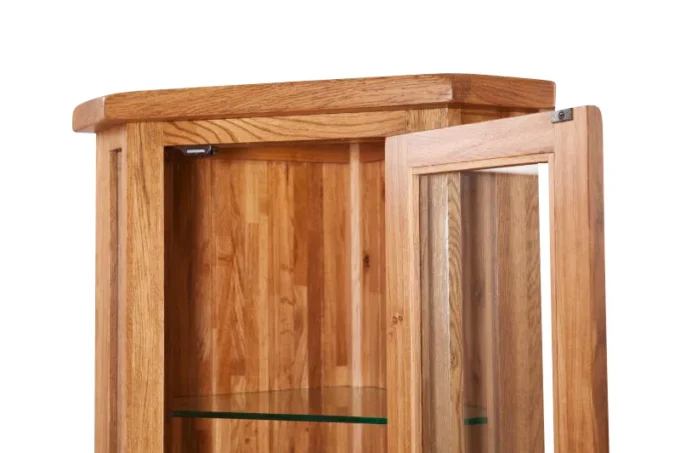 solidus corner glass display cabinet