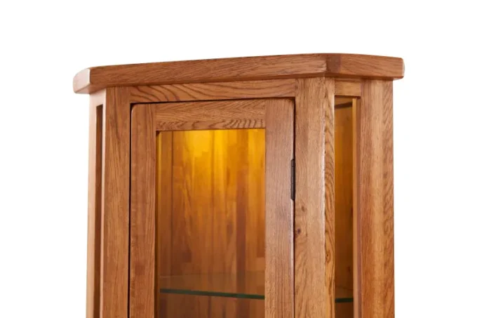 solidus corner glass display cabinet