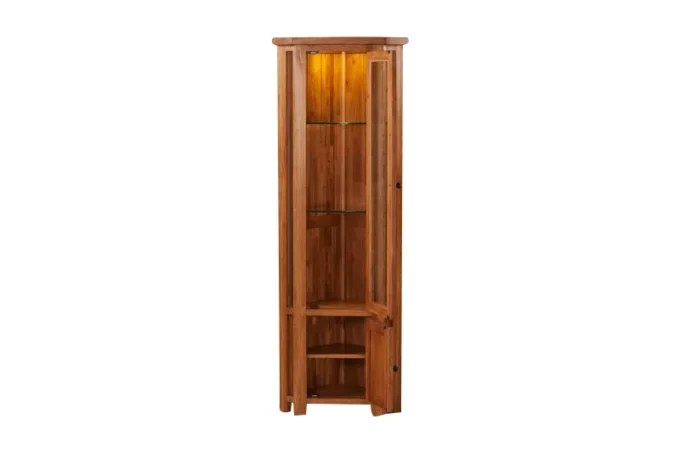 solidus corner glass display cabinet