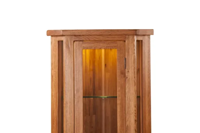 solidus corner glass display cabinet