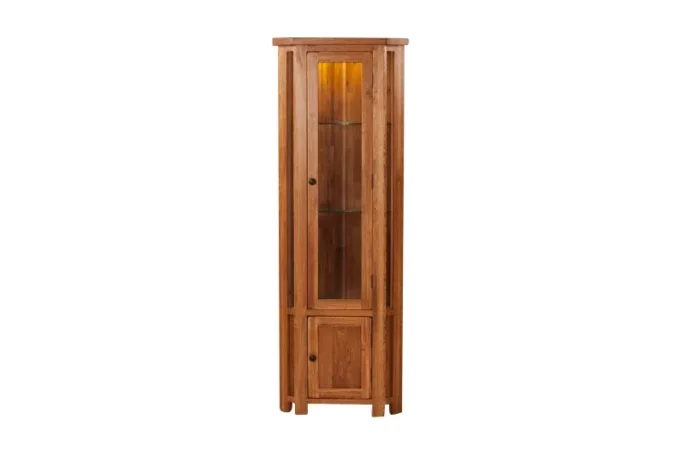 solidus corner glass display cabinet