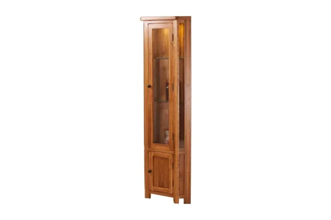 solidus corner glass display cabinet
