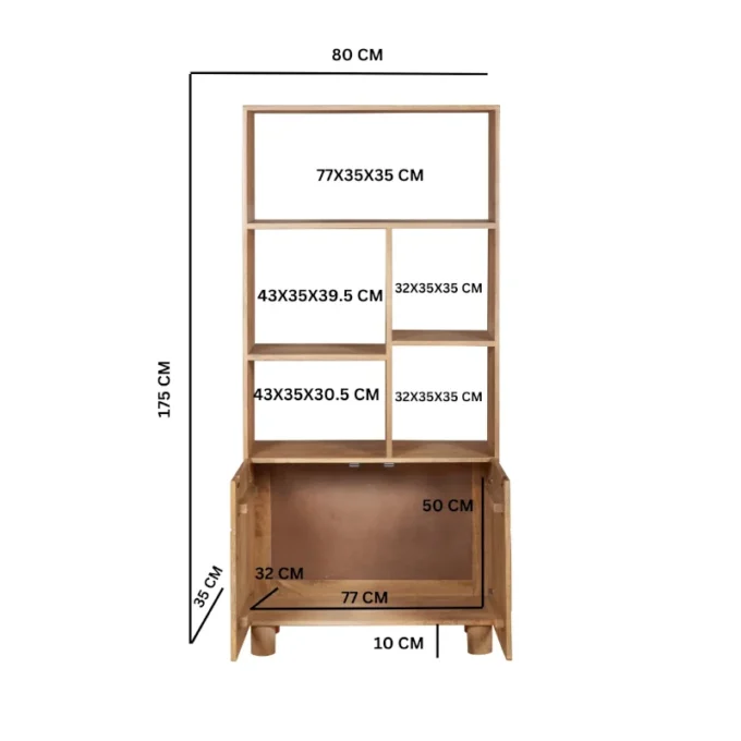 abstraco tall bookcase