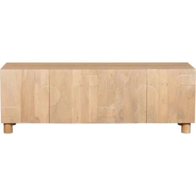 abstracto large 4 door media cabinet