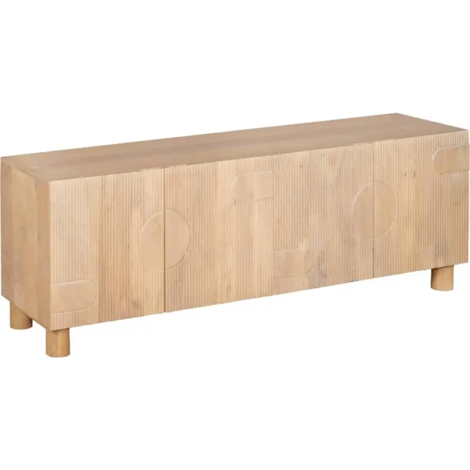 abstracto large 4 door media cabinet