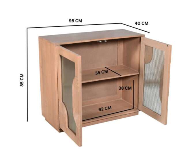 indigo small 2 door sideboard