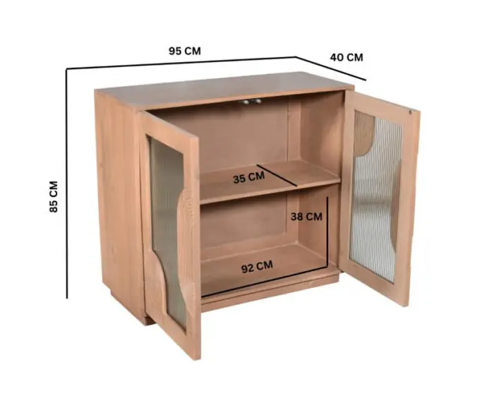 indigo small 2 door sideboard