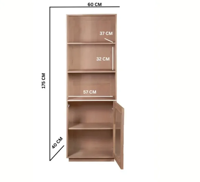 indigo tall bookcase