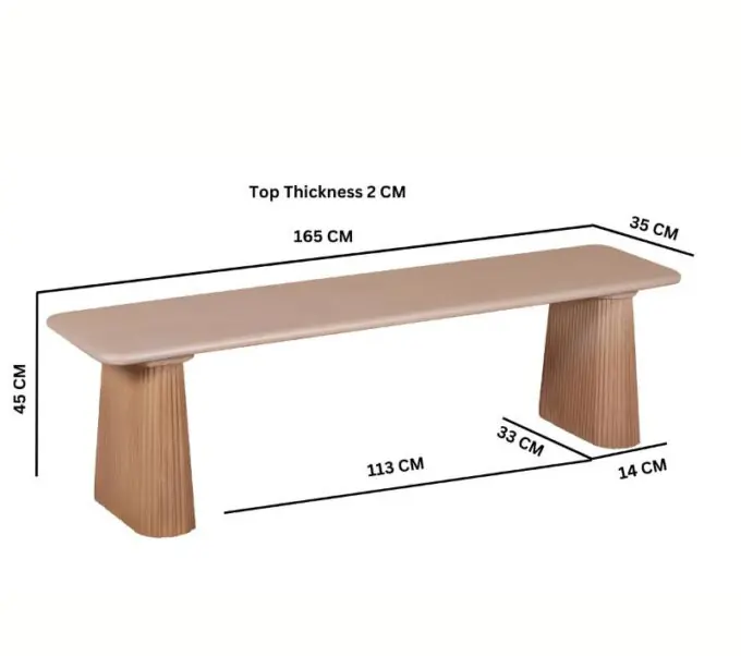 indigo dining bench