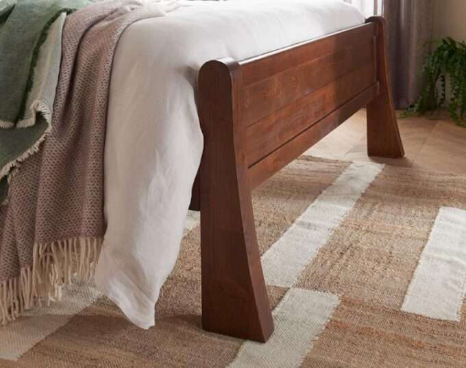 boho 4'6" low foot end sleigh bed