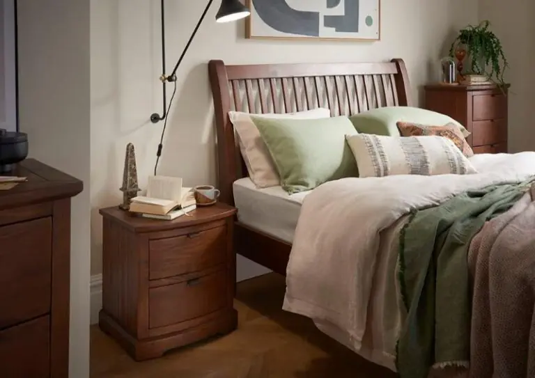boho 4'6" low foot end sleigh bed
