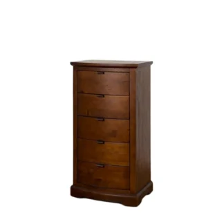 boho 5 drawer wellington chest