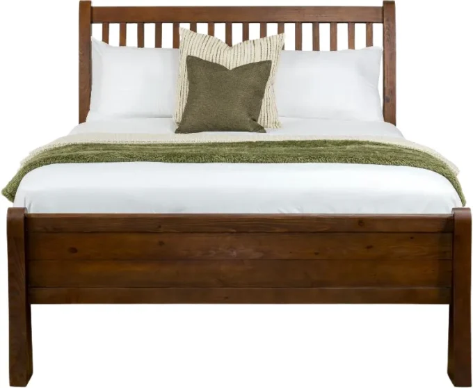 boho 4'6" low foot end sleigh bed