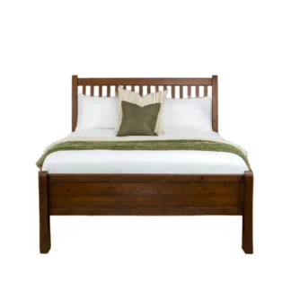 boho 4'6" low foot end sleigh bed